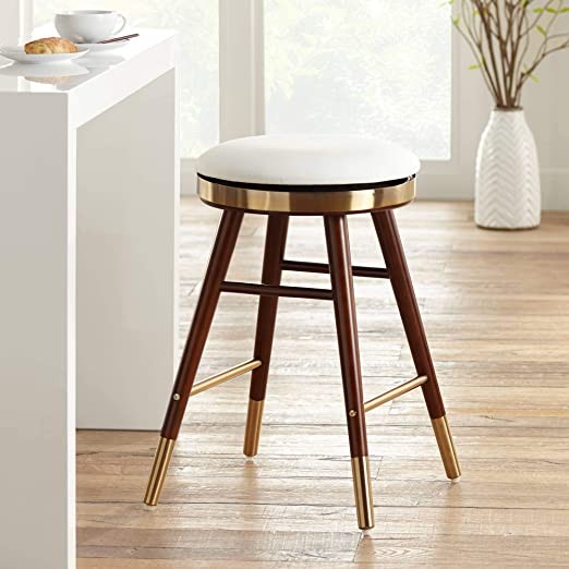 Leather Backless Counter Stool