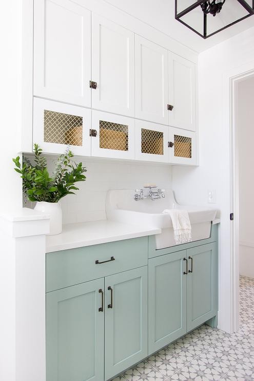 White Upper Laundry Cabinet