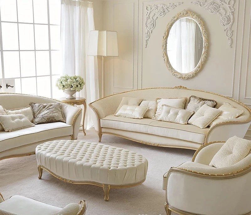 white round sofaset